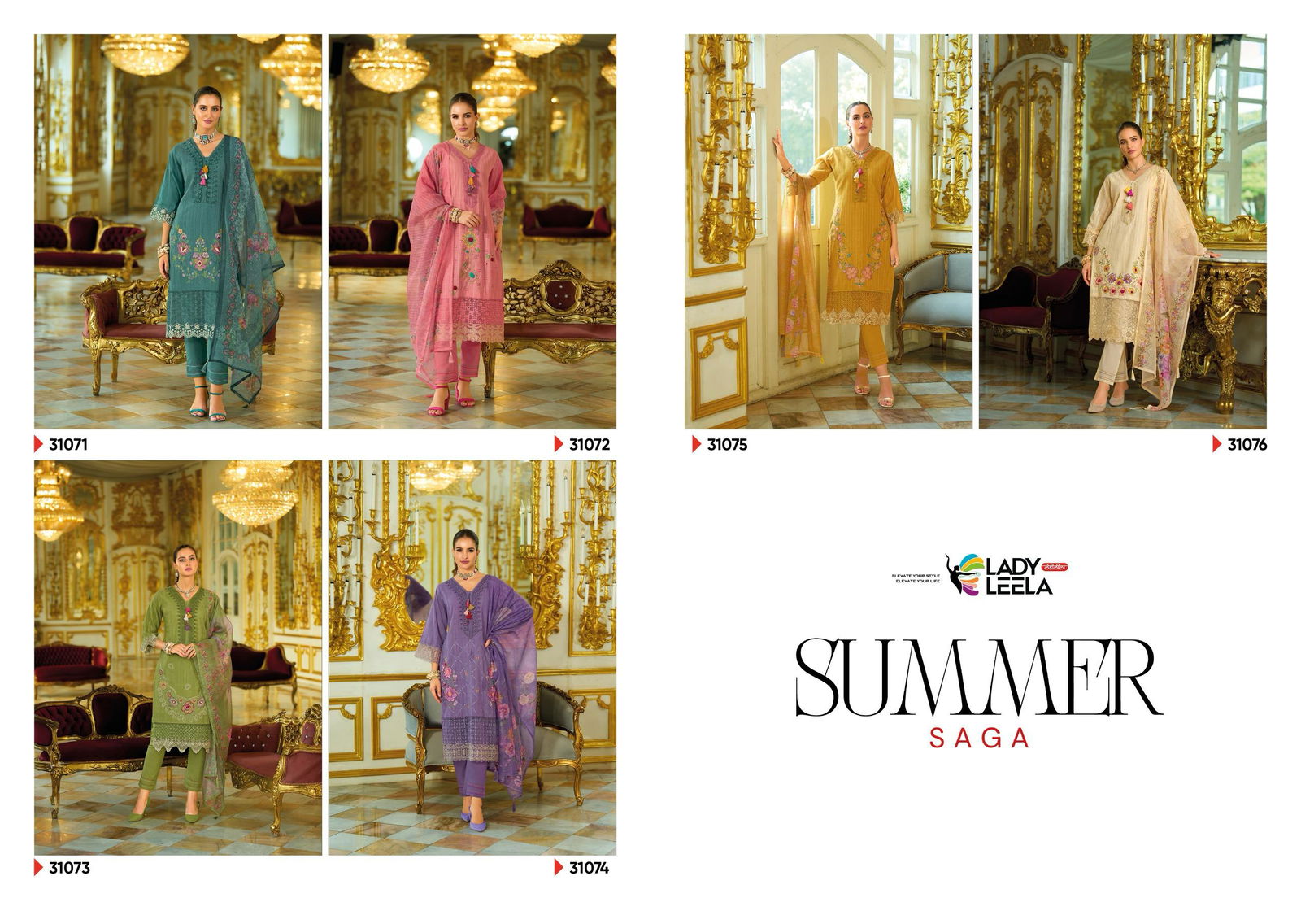 Summer Saga By Lady Leela Cotton Kurti With Pant Dupatta Exporters In India